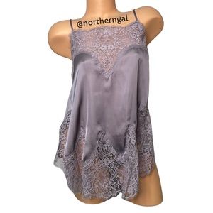 Victoria’s Secret Satin Slip Set Sunset Gray